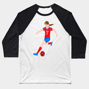 GIRL SOCCER PLAYER Baseball T-Shirt